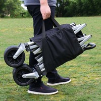 Chariot pliable à quatre roues en acier OEM pour le camping et le stockage en extérieur