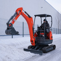 Livraison Gratuite Mini-Excavatrice sur Chenilles de 1,5 Tonne, Petite Excavatrice de 3,5 Tonnes pour Travaux de Paysagisme, Construction et Excavation