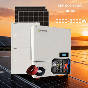 Système d'énergie solaire hybride complet de 3 kW à 8 kW avec onduleur Growatt SPH3000~<span class=keywords><strong>6000TL</strong></span> BL-US pour le marché nord-américain - Product Image 1