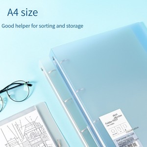 Deli PE110-T <span class=keywords><strong>เจาะ</strong></span>สี่รูคลิปใบไม้หลวม<span class=keywords><strong>เจาะ</strong></span>ใส่เปลือกกระเป๋าหลักความจุขนาดใหญ่กล่องตรวจสอบการเรียงลำดับกระดาษ - Product Image 2