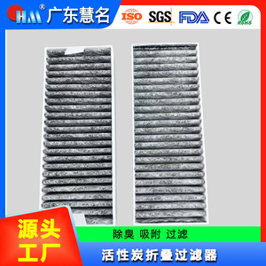 Élément filtrant plissé pour climatisation automobile 19,5x7,5x3,5cm Filtre en tissu non tissé au charbon actif - Product Image 5