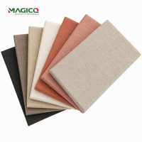 Panneau acoustique mural personnalisé recouvert de tissu, épaisseur 25 mm 50 mm, panneaux acoustiques insonorisants recouverts de tissu, fourniture pour projets