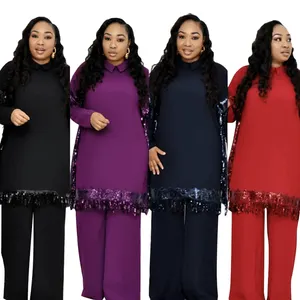 Plus size 2 pcs set women african traditional women clothes