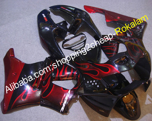 Carénage de moto pour Honda, Kit de carrosserie à la flamme rouge, CBR900RR 919 1998 <span class=keywords><strong>1999</strong></span> CBR919 CBR900 <span class=keywords><strong>900RR</strong></span> <span class=keywords><strong>CBR</strong></span> 98 99 - Product Image 1