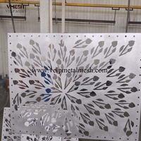 Pantallas decorativas de aluminio para interiores y exteriores, paneles de corte láser para exteriores
