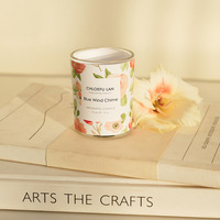 Bougie parfumée artisanale de luxe écologique à base de cire de soja botanique, mini pot en verre de 50 g, coffret cadeau d'aromathérapie, décoration d'intérieur, Noël