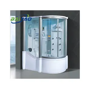 BAIYAO Home Steam Sauna Room For 1 Person Aluminum Tempered Glass Indoor Wet Steam Shower Oem&Odm