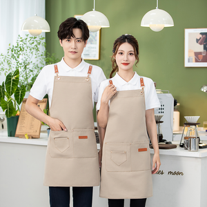 X hình đa mục đích Polyester Tạp dề cho các đầu bếp nghệ sĩ qua có thể điều chỉnh tùy chỉnh logo bền tái sử dụng có sẵn 9 màu sắc Salon - Product Image 4