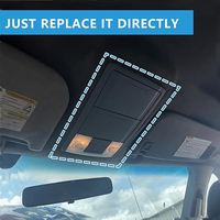 Console supérieure grise compatible avec Ford F250 F350 F450 F550 11-16, remplace 7L1A-13D776-C, ensemble d'éclairage intérieur de cabine et de rangement