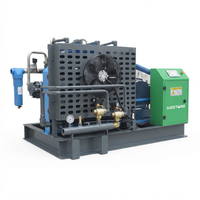 Compresseur d'air rotatif à vis industriel à lubrification par huile haute pression Airstone, booster 37KW 40Bar 10.0m3/min à entraînement direct pour PET