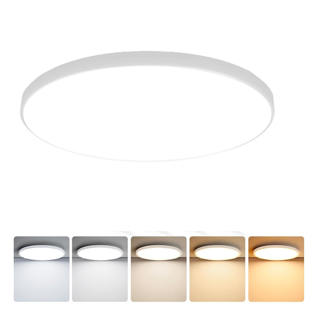 Panel LED Light Ceiling Light Fixture Downlight Round Square Surface Mount 2700k-600Ok Warm White Lamp AC85v-265v Downlight