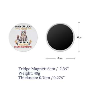 Funny <b>Cat</b> Designs Ceramic Fridge Magnets Customizable Souvenir and <b>Gift</b> with Shape Style Magnetic Sticker - Product Image 5