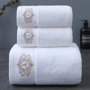 Hot selling high-quality 100% cotton towel set with good water absorption
