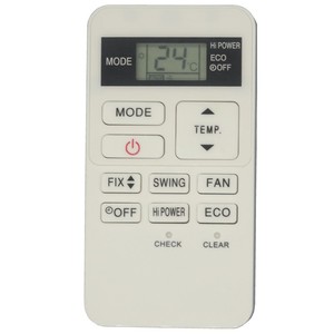 Télécommande de climatiseur Crystal Pearl Tianhong blanche, compatible avec l'unité de climatisation Toshiba, code fixe, portée 10 m - Product Image 3
