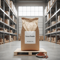 Poudre de cacao noir de qualité supérieure, procédé hollandais, pour la pâtisserie professionnelle, les boissons, le chocolat et la confiserie