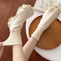 FF6054 Chaussons serpillière en microfibre pour le nettoyage des sols, lavables et réutilisables