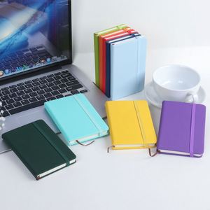 Carnet de notes A5/A6 en cuir PU coloré, couverture rigide, personnalisable avec logo, durable, reliure cousue, élastique, pour bureau et école - Product Image 3