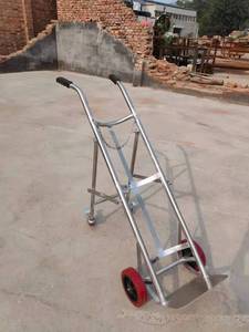 Medical Oxygen Acetylene Cylinder Trolley Stainless Steel Iron Fixed <b>Bracket</b> GQK GW258704 100 lb Load Capacity Hospital Use - Product Image 2