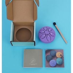 En Stock: Mini Tambor Etéreo <span class=keywords><strong>de</strong></span> <span class=keywords><strong>3</strong></span> Pulgadas y 6 Tonos con Bolsa, Instrumentos <span class=keywords><strong>de</strong></span> Percusión para Niños, Tambores <span class=keywords><strong>de</strong></span> Lengüeta <span class=keywords><strong>de</strong></span> Acero - Product Image 5