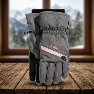 Gants de ski d'hiver pour hommes et femmes, en Spandex, imperméables, coupe-vent, compatibles avec les écrans tactiles, à doigts entiers, chauds, pour le snowboard et la motoneige - Product Image 2