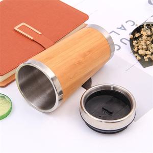 <span class=keywords><strong>Tazza</strong></span> <span class=keywords><strong>da</strong></span> caffè termica in fibra di bambù a doppia parete all'ingrosso in acciaio inossidabile - Product Image 4
