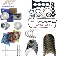 Car Engine G4FJ Auto Engine Systems Overhaul Gasket Kit Piston & Parts Valve Main Connecting Rod Bearing Set for Hyundai 1.6 L
