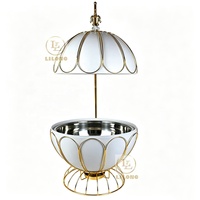 Chauffe-Plat de Luxe 8L Amélioré, Blanc Floral et Doré, avec Pot Intérieur en Acier Inoxydable pour Mariages, Hôtels et Traiteurs