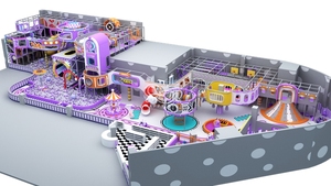 923 mét vuông 8 M thương mại công viên chủ đề chơi cấu trúc mặt đất mềm trẻ em chơi công viên sân chơi khu vực chơi cho trẻ em trong nhà - Product Image 4