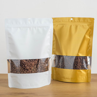 Sacs en Mylar avec fenêtre, petit Sachet noir mat à fermeture éclair, avec impression personnalisée, anti-odeur, unités