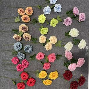 Décorations murales de roses artificielles en soie, fleurs rondes à branche unique, arrangements floraux au sol pour allée de mariage, réutilisables ZSM-002 - Product Image 4