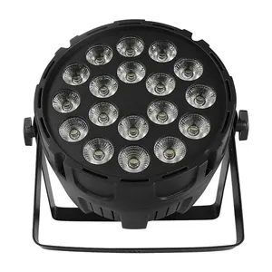 المرحلة Lighting18x10W RGBW 4IN1 الملونة كشاف لمبات LED مسطح ضوء LED DMX الصوت التحكم ل DJ الحفل حزب نادي KTV