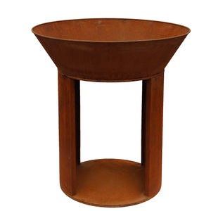 Kingjoy <span class=keywords><strong>Brasero</strong></span> Corten bol à feu robuste en acier avec plaque de gril de Plancha - Product Image 4