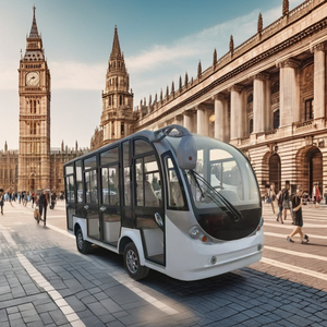 China Factory 8-14 Asientos <span class=keywords><strong>Autobús</strong></span> eléctrico de turismo de alto rendimiento para hotel - Product Image 2