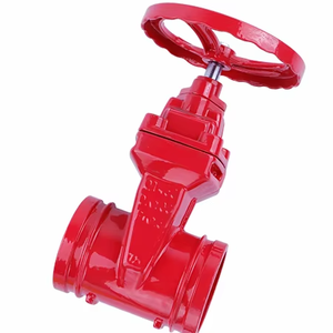 Válvula de Compuerta Ranurada de Hierro Dúctil con Conexión de Abrazadera y Vástago Oculto, Accionamiento Manual, Modelo Z85X-16Q - Product Image 1
