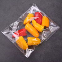 Pochette en plastique OPP personnalisée, autocollante, anti-buée, recyclable, pour l'emballage de fruits et légumes frais, avec logo personnalisé, impression flexo, pour supermarché
