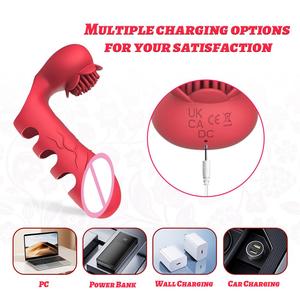Vibrateur pour doigts féminins, jouets sexuels pour adultes, stimulateur de mamelons et de clitoris, jouet sexuel avec 10 modes de vibration, vibrateur pour clitoris et point G - Product Image 3