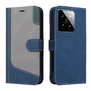 Etui portefeuille en cuir bicolore pour <span class=keywords><strong>Xiaomi</strong></span> Mi 14 Pro 13 Lite 13 T Pro Ultra 13C Redmi NOTE 13 5G Plus <span class=keywords><strong>12T</strong></span> Stand Flip Phone Cover - Product Image 5