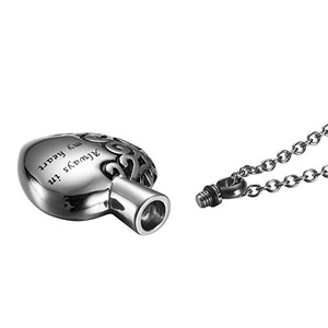 Monili antichi funeral in acciaio al titanio a forma di <span class=keywords><strong>cuore</strong></span> laser personalizzata pendente del profumo accessori per Sempre nel <span class=keywords><strong>mio</strong></span> <span class=keywords><strong>cuore</strong></span> - Product Image 4