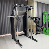 ZY Commercial Smith Machine Functional Trainer Dual Cable Crossover Power Rack Tout-en-un Équipement d'entraînement de force pour salle de sport