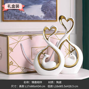 Luz de lujo nórdico diseño moderno adorno de cerámica alas de Ángel blanco decoración creativa para el hogar porche estilo Art <span class=keywords><strong>Deco</strong></span> - Product Image 3