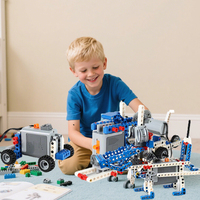 310+ Teile 8-in-1 Kinder Mechanik-Ingenieur Lern- und Programmierbarer Roboterhund Robotik-Set Steam Lernspielzeug Baustein-Set