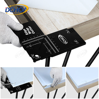 Herramienta de corte DCHOA Edge Wrap Cutter Aid Tool, plantilla de corte para aplicaciones de envoltura de esquinas de muebles