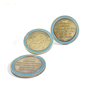 Pièce de défi medel personnalisée diamètre 40mm, pièce en métal en cuivre revêtue d'une pièce en bronze antique à bords dentelés - Product Image 4