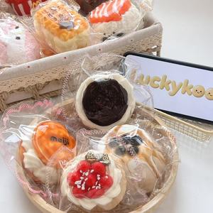 Luckykoo Wholesale Super Soft Taba Sensory Cute Food Shape Jelly <b>Squishy</b> Toy Stress Relief Squeeze Toys Mini for All Ages - Product Image 2