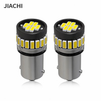 Ampoule LED BA9S T4W pour éclairage de plaque d'immatriculation, 3014 SMD, 6000K blanc, 1,5W, 192LM, 12V-24V, montage universel, lampe de plaque d'immatriculation de voiture