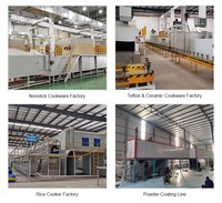 Machine de sablage industrielle Sunglory pour la production automatique d'ustensiles de cuisine en aluminium