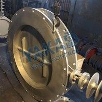 Válvula de Mariposa de Acero Inoxidable con Manivela Manual, Tipo Wafer, Accionamiento por Palanca, Aislamiento de Flujo en Tuberías de Agua