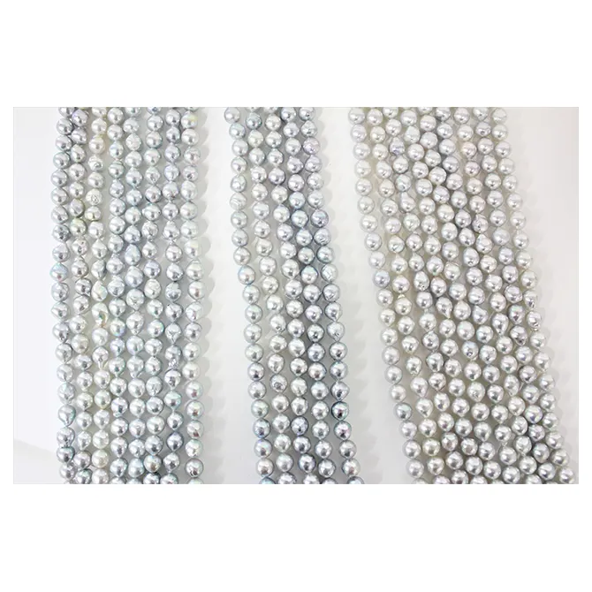 Natural wholesale pearl long fashion jewelry necklaces for women