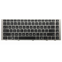 Nouveau clavier d'ordinateur portable avec disposition américaine pour HP ProBook 4440s 4441s 4445s 4446s, clavier de remplacement avec cadre argenté