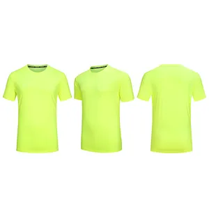 Camiseta de malha para academia e secagem rápida, camiseta esportiva de compressão para homens, roupa fitness em branco